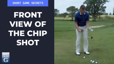 Front View Of Playing The Chip Shot