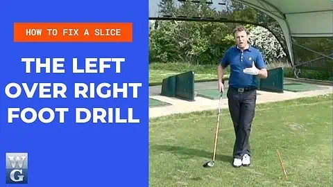 How To Fix A Slice With The Left Foot Over Right Foot Drill 480x270