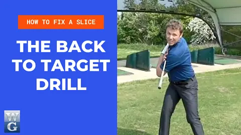 How To Fix A Slice With The Standing Back To Target Drill 480x270