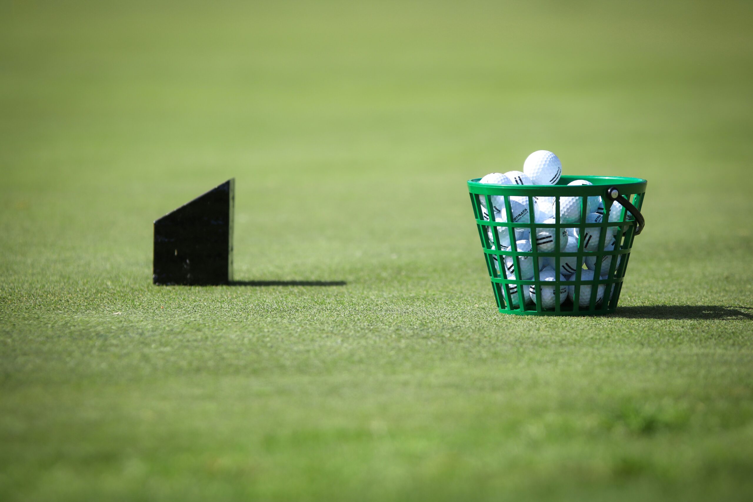 Golf ball on the range