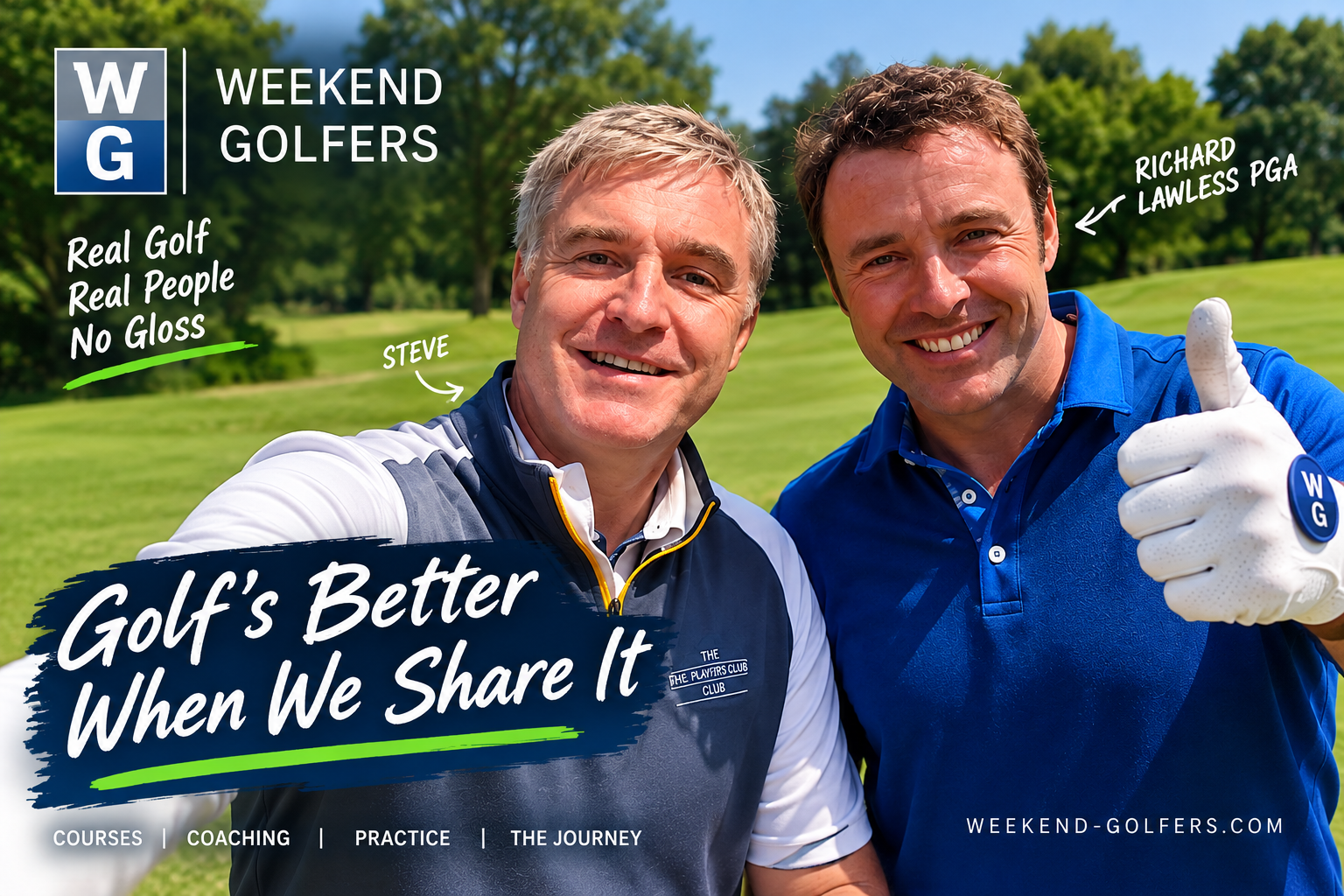 Steve King & Richard Lawless of Weekend Golfers